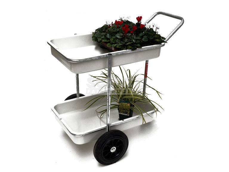 Schutz Gartenbau Handwagen Transport Karre Transportwagen vollgummi Typ GB 17 S mit Stützrolle & Bremse