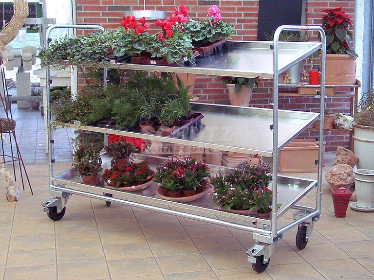 Schutz Gartenbau Verkaufständer Verkauf Ständer Gestell Typ GA 10/11 X - Breite: 640mm